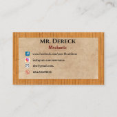 Mechanisch Visitekaartje (Achterkant)