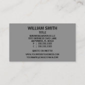 Mechanisch Visitekaartje (Achterkant)