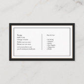 Mechanisch Visitekaartje (Achterkant)