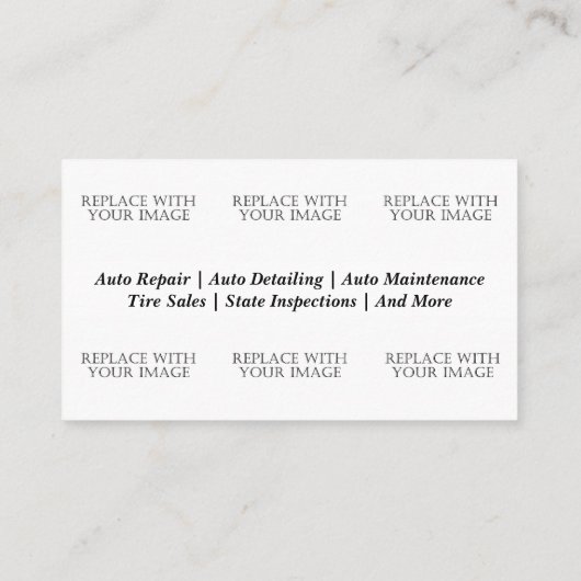 Mechanisch Visitekaartje (Achterkant)