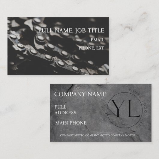 mechanisch Visitekaartje (Voorkant / Achterkant)