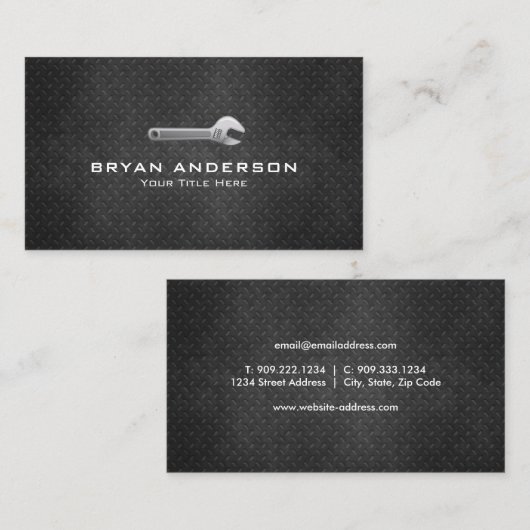 Mechanisch Visitekaartje voor automatisch winkelen (Voorkant / Achterkant)