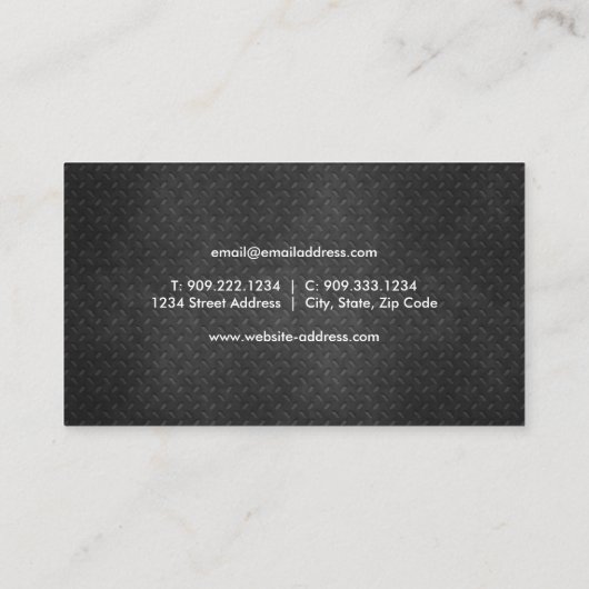 Mechanisch Visitekaartje voor automatisch winkelen (Achterkant)