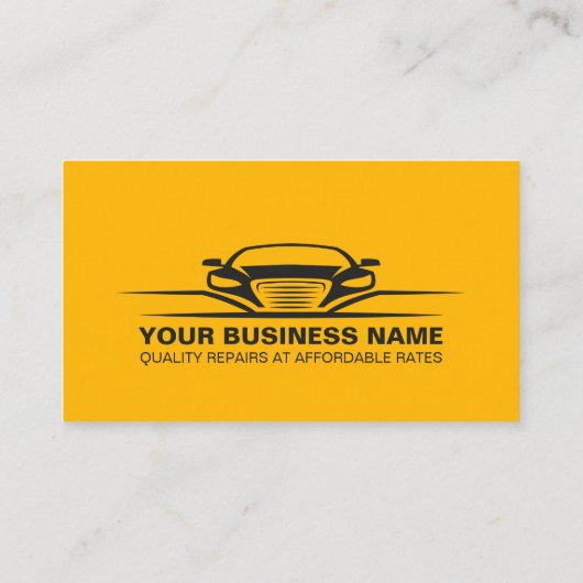 Mechanisch voor reparatie van auto's Minimale Mode Visitekaartje (Achterkant)