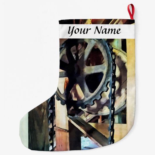 Mechanisch voordeel grote kerstsok (Achterkant)