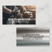 Mechanisch werken aan de motor visitekaartje (Voorkant / Achterkant)