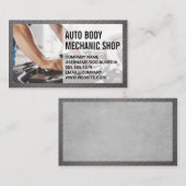 Mechanisch werken aan de motor visitekaartje (Voorkant / Achterkant)