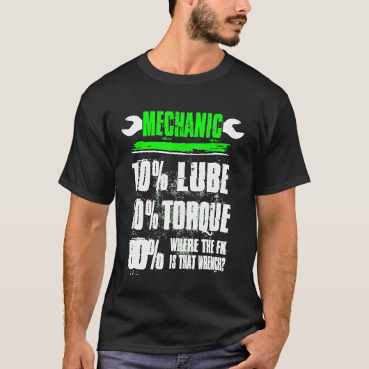 Mechanische 10 lube 10-koppel automatisch dieselme t-shirt (Voorkant)