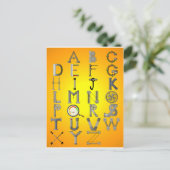 MECHANISCHE ALFABET BRIEFKAART (Staand voorkant)