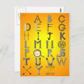 MECHANISCHE ALFABET BRIEFKAART (Voorkant / Achterkant)