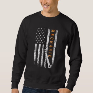 Mechanische Amerikaanse vlag Trui