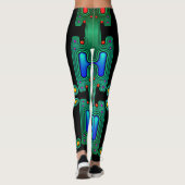 Mechanische Android Futuristic Robot Leggings (Achterkant)