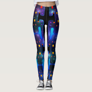 Mechanische Androïde ruimtevaartGirl Futuristische Leggings