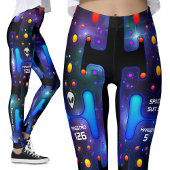 Mechanische Androïde ruimtevaartGirl Futuristische Leggings