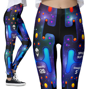 Mechanische Androïde ruimtevaartGirl Futuristische Leggings