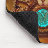 Mechanische Angel I steampunk fairy Mousepad Muismat (Hoek)