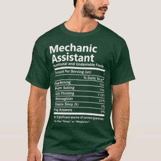 Mechanische assistent-voedingsfactoren taakomschri t-shirt