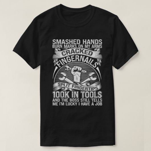 Mechanische auto Guy Car Tuning Garage T-shirt (Design voorkant)