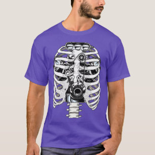 Mechanische auto-ingenieur Skelet  T-shirt
