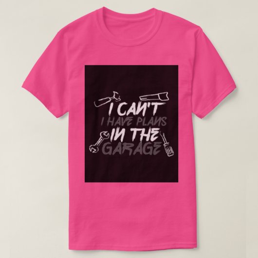 Mechanische auto Lover Garage  T-shirt (Design voorkant)