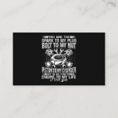 Mechanische auto-mannetje naar mijn nut-zuiger naa visitekaartje (Achterkant)