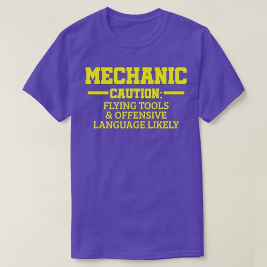 Mechanische auto monteur technicus t-shirt (Design voorkant)