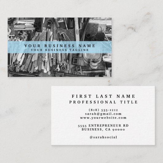 Mechanische Auto Motorfiets Handyman Visitekaartje (Voorkant / Achterkant)