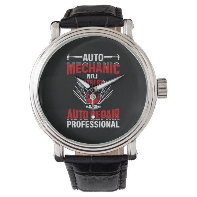 Mechanische auto nr. 1-expert horloge (Voorkant)