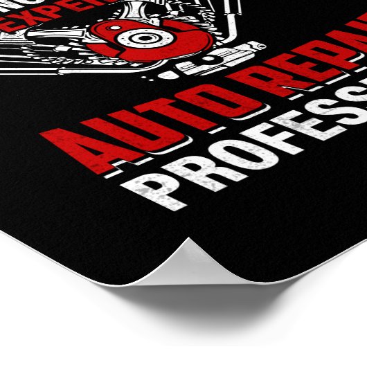 Mechanische auto nr. 1-expert poster (Hoek)