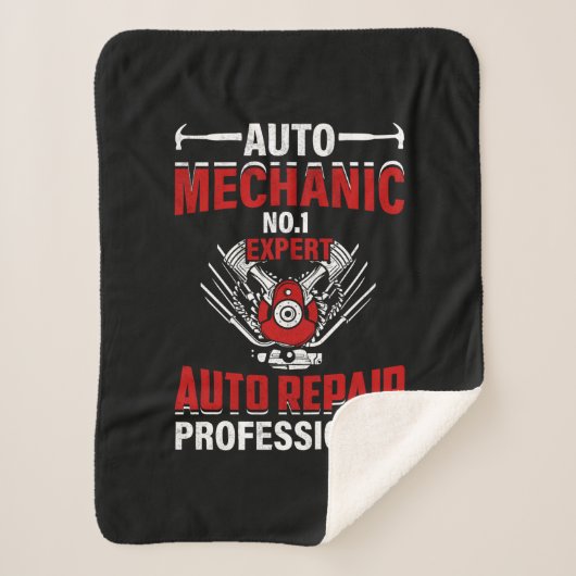 Mechanische auto nr. 1-expert sherpa deken (Voorkant)