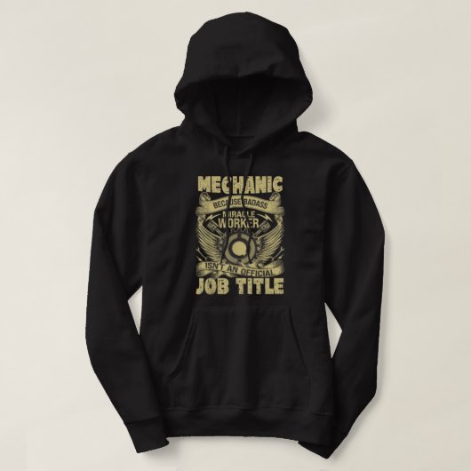 Mechanische autovent, machanische mirakelwerker hoodie (Design voorkant)
