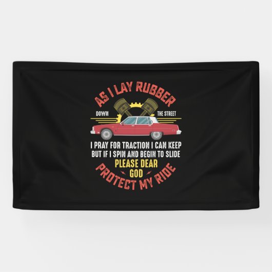 Mechanische beveiliging Mijn ride Spandoek (Horizontaal)