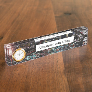 Mechanische bewegingsplaat naambordje