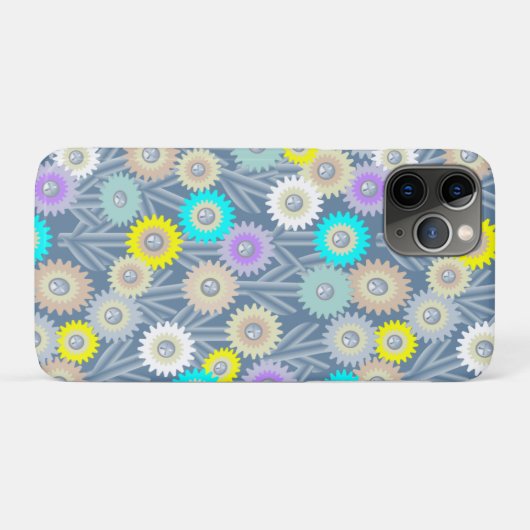 Mechanische bloemen Case-Mate iPhone case (Achterkant (horizontaal))