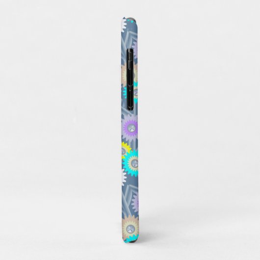 Mechanische bloemen Case-Mate iPhone case (Achterkant/links)