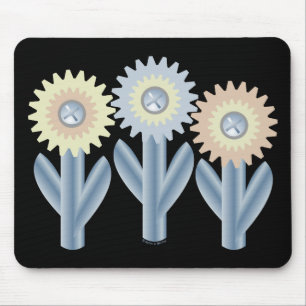 Mechanische bloemen muismat
