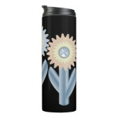 Mechanische bloemen thermosbeker (Geroteerd rechts)