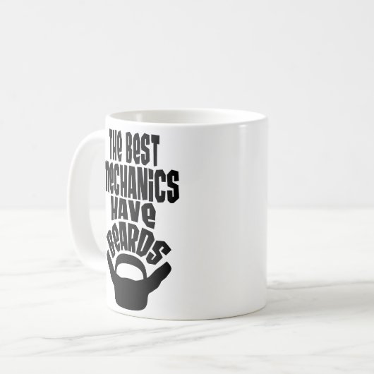 Mechanische boyvriend Husband Beard Gift Coffee Mo Koffiemok (Voorkant links)