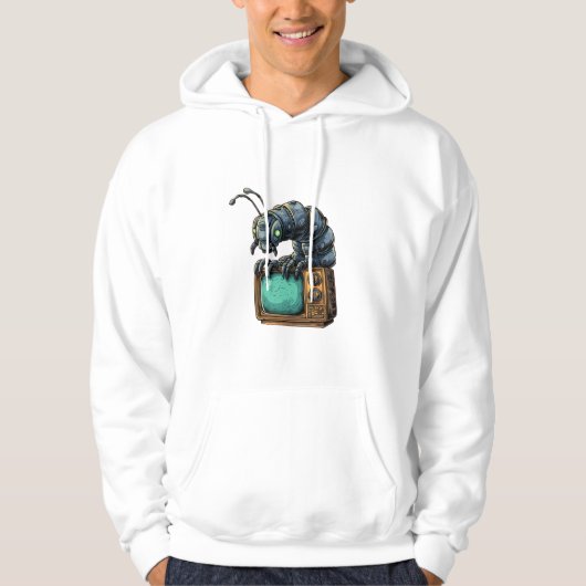 Mechanische Bug Vintage TV Hoodie (Voorkant)