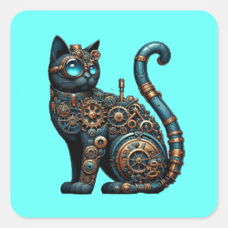 Mechanische Cat Sticker