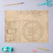 Mechanische cirkelschema's voor de ontkoppeling va tissuepapier (Craft)