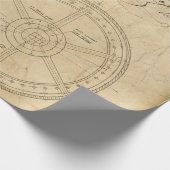 Mechanische cirkelvormgeving op Tan Cadeaupapier (Hoek)