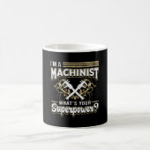 Mechanische CNC Machinist Machine Superpower Gift Koffiemok (Center)
