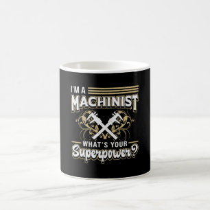 Mechanische CNC Machinist Machine Superpower Gift Koffiemok