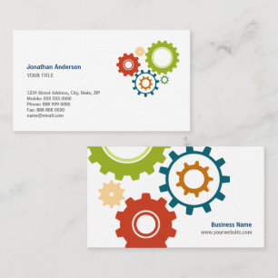Mechanische Cogs Engineer visitekaartjes