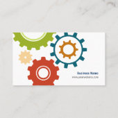 Mechanische Cogs Engineer visitekaartjes (Achterkant)