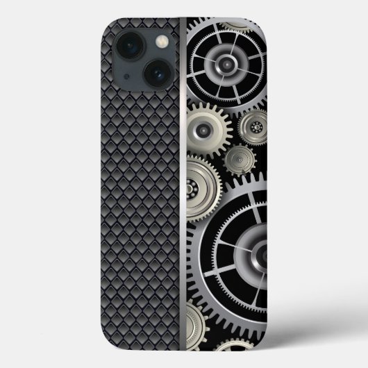 Mechanische constructietuinen en netpatronen Case-Mate iPhone case (Achterkant)