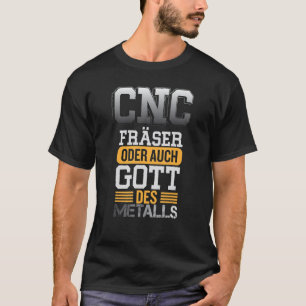 Mechanische cutter Turner CNC Zerspaner-Mannen T-shirt