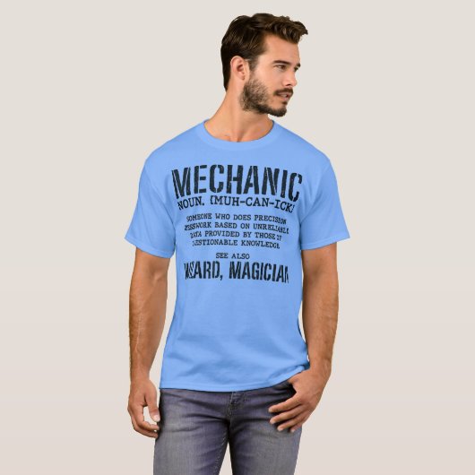 Mechanische definitie Funny Noun Betekenis  T-shirt (Voorkant volledig)