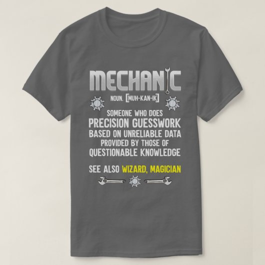 Mechanische definitie t-shirt (Design voorkant)